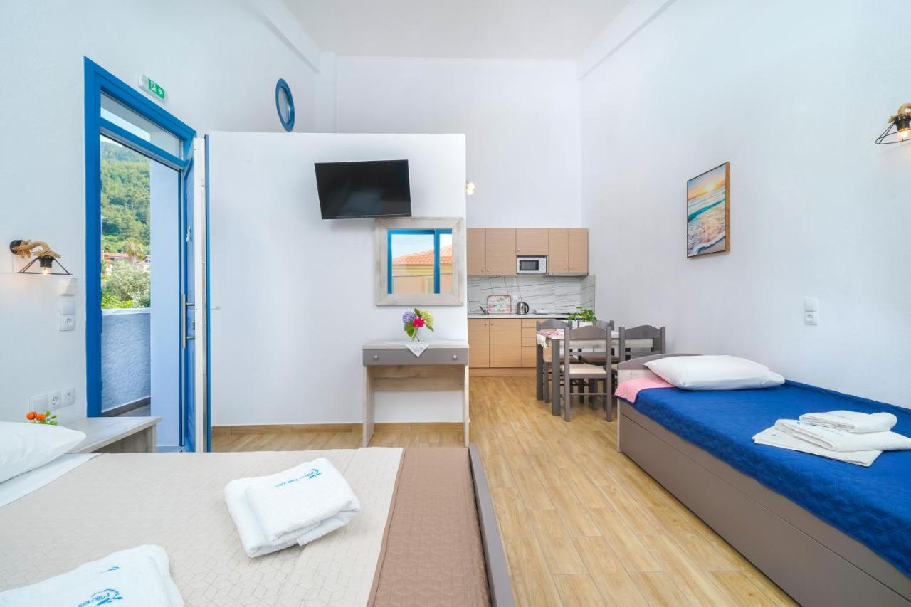Mikres Kyklades Appartement Skala Potamia  Buitenkant foto